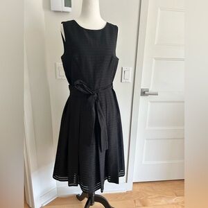 TH textured dress with pleats